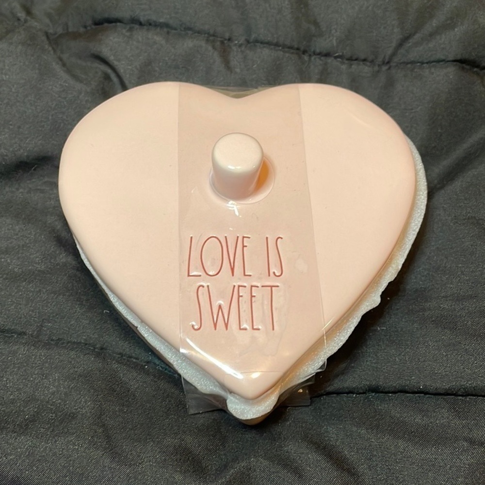 Heart Shaped Rae Dunn Covered Candy Dish